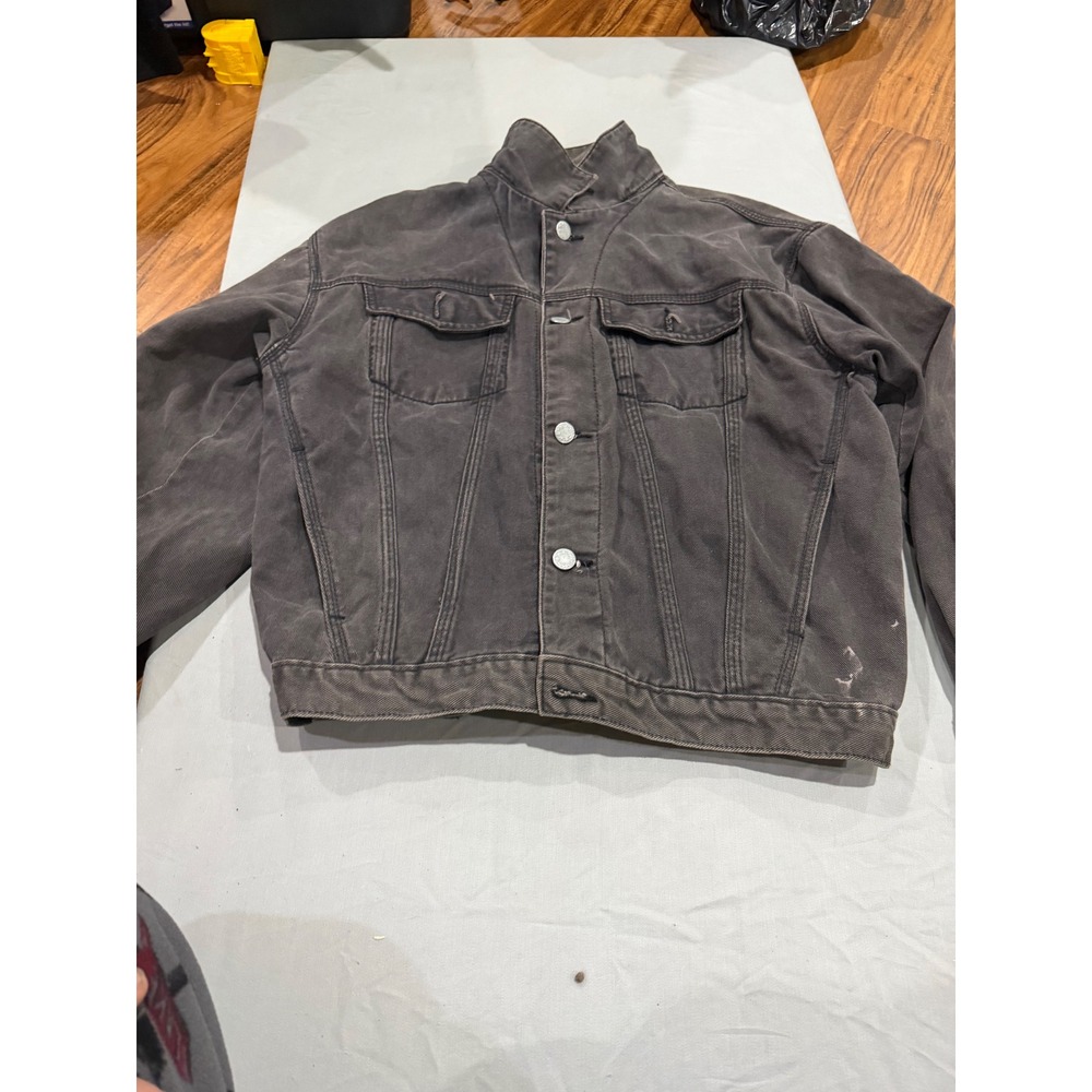 Vintage 90s Girls American Royal by Gloria Vanderbilt Denim Jacket 14 Gray